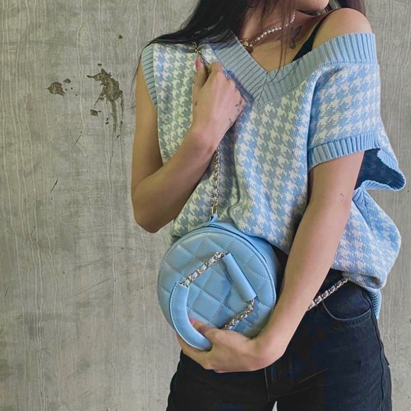 TRESLUX Blue Circle Crossbody Bag - Picture 2 of 5